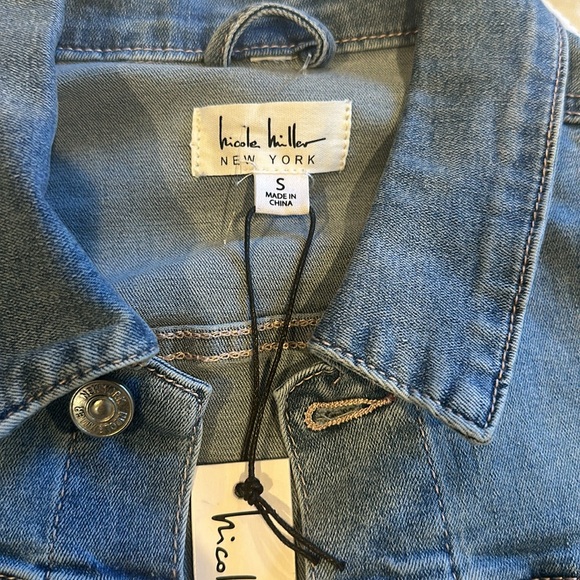 Nicole Miller denim jacket size small NWT - Picture 8 of 8